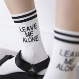 "Leave Me Alone" Socks