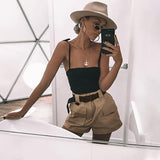 Khaki Cargo Shorts