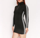 Turtleneck Racer Dress