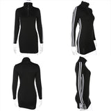 Turtleneck Racer Dress