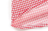 Red Gingham Mini Dress