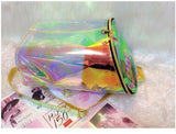 Holographic Transparent Backpack