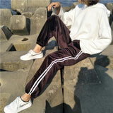 Velvet Side Striped Trousers