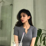 Knitted Zip Up Top