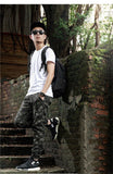 Camouflage Sport Joggers With Zipper
