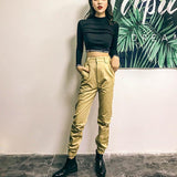 High Waisted Cargo Trousers