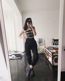 High Waisted Cargo Trousers