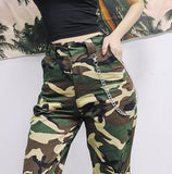 High Waisted Cargo Trousers