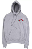 Rose Embroidered Cotton Hoodie