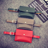 Minimal Leather Belt Bag