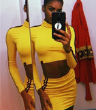 Kill Bill Two Piece Long Sleeve Shirt And Skirt