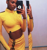 Kill Bill Two Piece Long Sleeve Shirt And Skirt