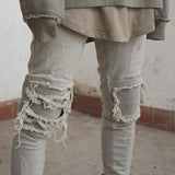 Distressed Slim Fit Denim Jean