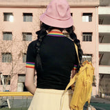 Rainbow Collar "Youth" Top