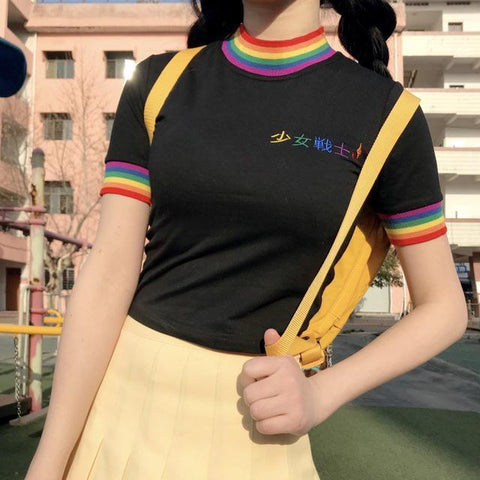 Rainbow Collar "Youth" Top