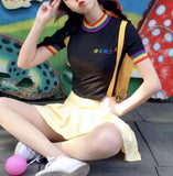 Rainbow Collar "Youth" Top