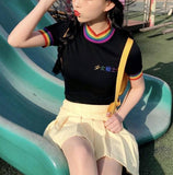 Rainbow Collar "Youth" Top