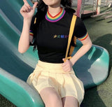 Rainbow Collar "Youth" Top