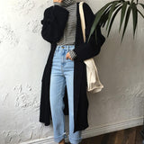 Long Knit Unisex Cardigan