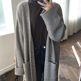 Long Knit Unisex Cardigan