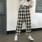 Plaid Wide Leg Weekend Pants
