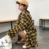 Oversized Flannel Plaid Shirt