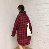 Oversized Flannel Plaid Shirt