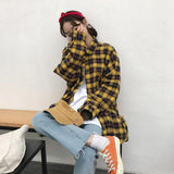 Oversized Flannel Plaid Shirt