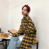 Oversized Flannel Plaid Shirt