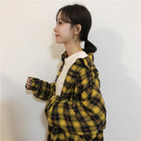 Oversized Flannel Plaid Shirt