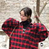 Oversized Flannel Plaid Shirt