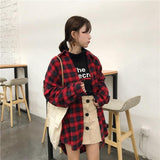 Oversized Flannel Plaid Shirt