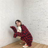 Oversized Flannel Plaid Shirt