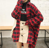 Oversized Flannel Plaid Shirt