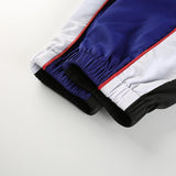 Primary Color Spliced High Waisted Trousers