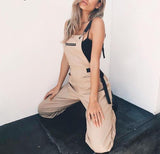 Khaki Cargo Overalls