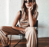 Khaki Cargo Overalls