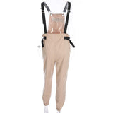 Khaki Cargo Overalls