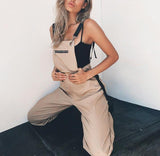 Khaki Cargo Overalls