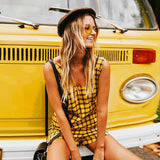 Plaid Overalls