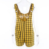 Plaid Overalls
