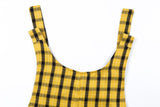 Plaid Overalls