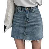 High Waisted Denim Skirt