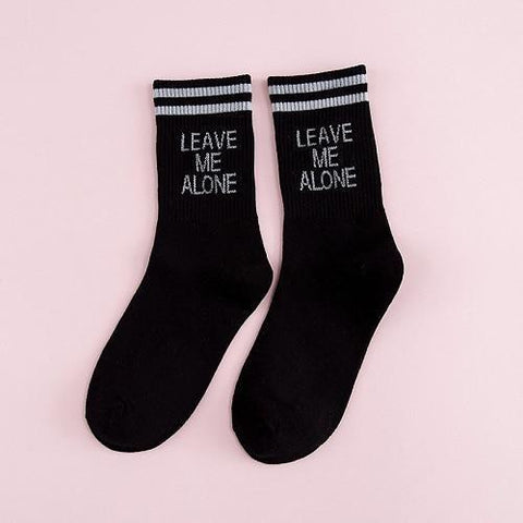 "Leave Me Alone" Socks