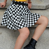 Checkered Mini Skirt