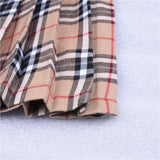 Plaid Skirt With Chain