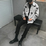 Newspaper Button Up Tee