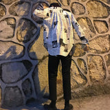 Newspaper Button Up Tee