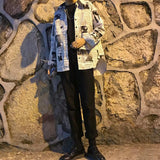 Newspaper Button Up Tee