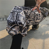 Newspaper Button Up Tee